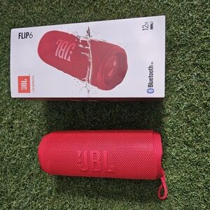 JBL Red Portable Speaker with Vibrant Design